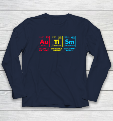 Autism Awareness Elements Periodic Table Long Sleeve T-Shirt 2