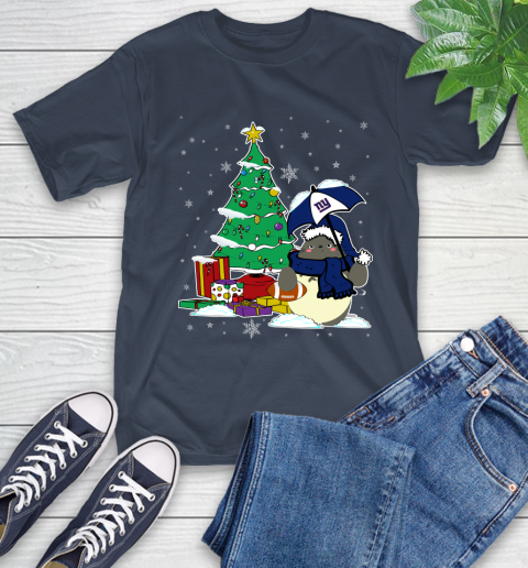 New York Giants NFL Football Cute Tonari No Totoro Christmas Sports T-Shirt 3