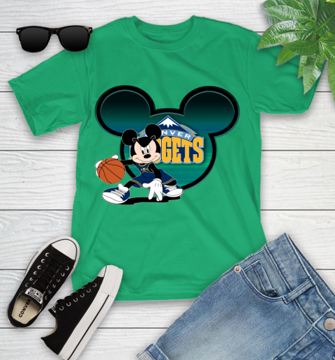 NBA Denver Nuggets Mickey Mouse Disney Basketball Youth T-Shirt 6