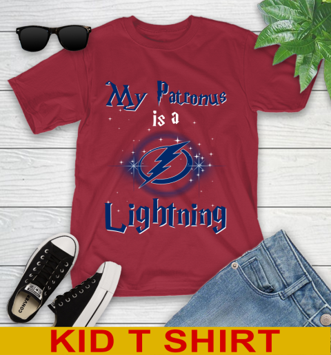 NHL Hockey Harry Potter My Patronus Is A Tampa Bay Lightning Youth T-Shirt 12