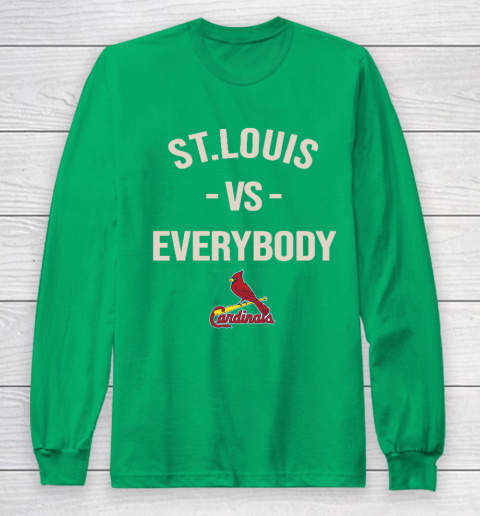 St.Louis Cardinals Vs Everybody Long Sleeve T-Shirt 4