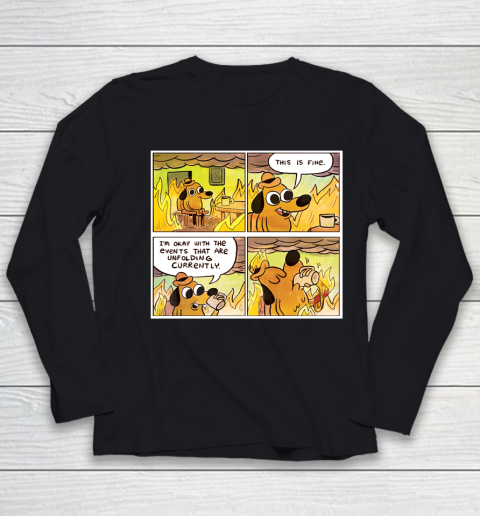 This Is Fine Youth Long Sleeve