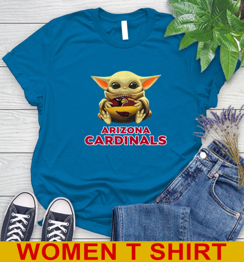NFL Football Arizona Cardinals Baby Yoda Star Wars Shirt Women's T-Shirt 7