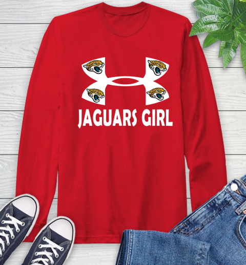 NFL Jacksonville Jaguars Girl Under Armour Football Sports Long Sleeve T-Shirt 11