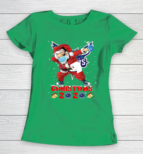 Charlotte Hornets Funny Santa Claus Dabbing Christmas 2020 NBA Women's T-Shirt 5