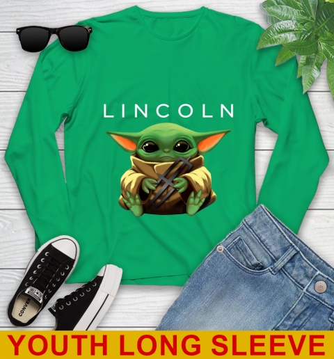 Star Wars Baby Yoda Hugs Lincoln Car Shirt 123