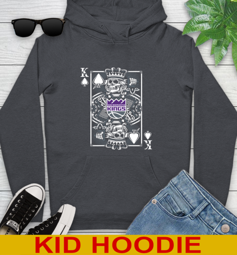 Sacramento Kings NBA Basketball The King Of Spades Death Cards Shirt Youth Hoodie 9