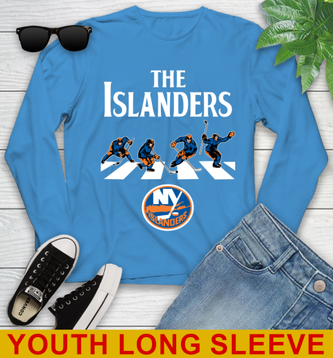 NHL Hockey New York Islanders The Beatles Rock Band Shirt Youth Long Sleeve 8