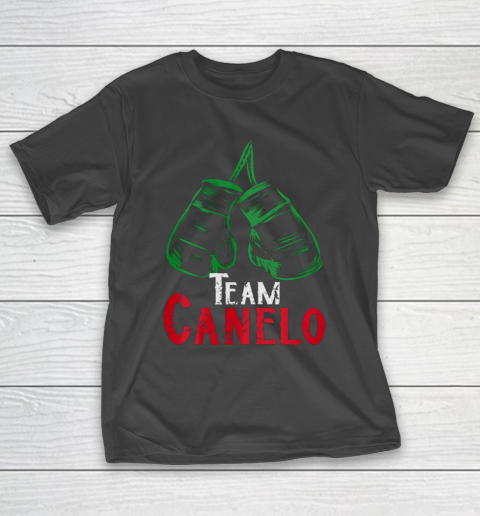 Cool Mexican Flag Boxing Themed Team Canelo Cinnamon Alvarez T-Shirt