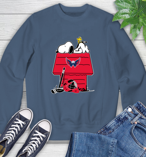 Washington Capitals NHL Hockey Snoopy Woodstock The Peanuts Movie Sweatshirt 7