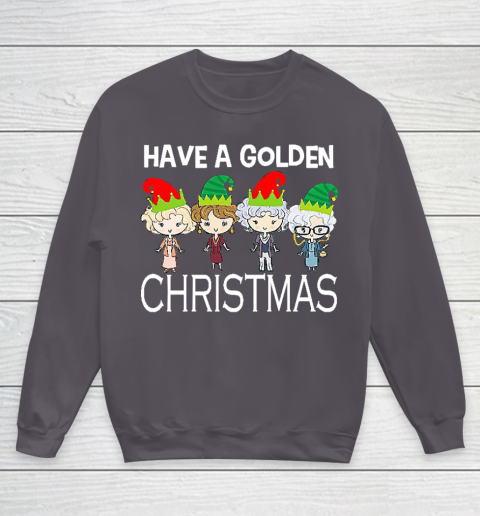 Golden Girls Lovers Gift T shirt Have A Golden Christmas Vintage Youth Sweatshirt 5