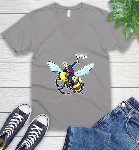 Save The Bees Donald Trump shirt V-Neck T-Shirt 4
