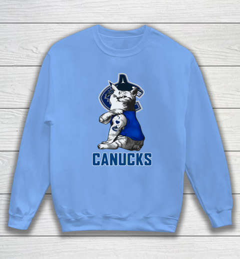 NHL My Cat Loves Vancouver Canucks Hockey Sweatshirt 8