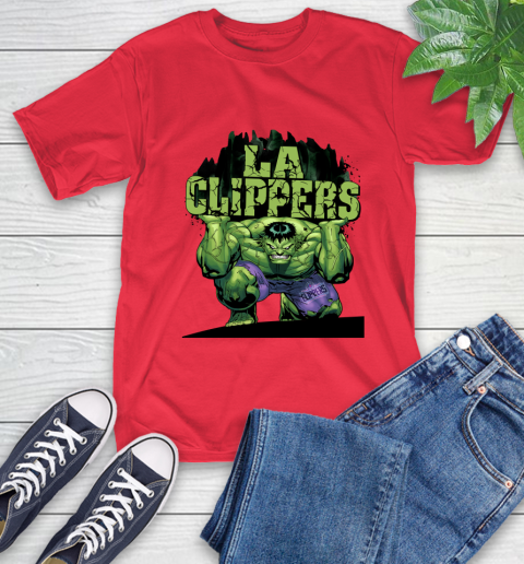 LA Clippers NBA Basketball Incredible Hulk Marvel Avengers Sports T-Shirt 10