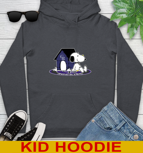 MLB Baseball Colorado Rockies Snoopy The Peanuts Movie Shirt Youth Hoodie 9