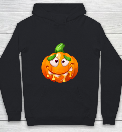 Crazy Funny Pumpkin Monster for Halloween Youth Hoodie