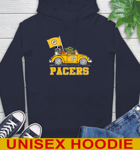 NBA Basketball Indiana Pacers Darth Vader Baby Yoda Driving Star Wars Shirt Hoodie 4