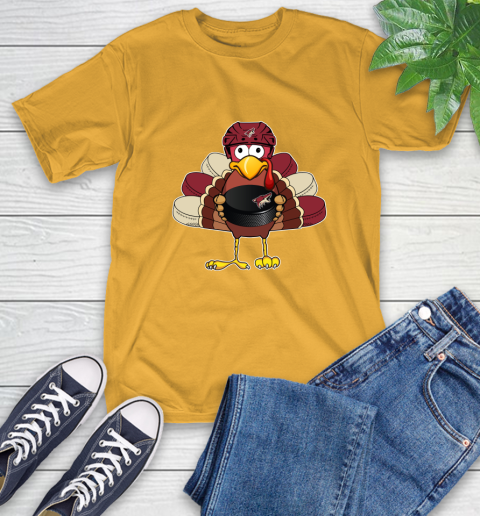 Arizona Coyotes Turkey Thanksgiving Day T-Shirt 3