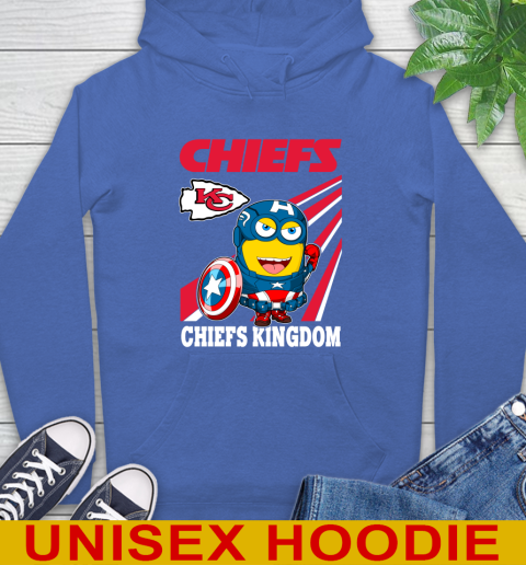 NFL Football Kansas City Chiefs Captain America Marvel Avengers Minion Shirt Hoodie 9