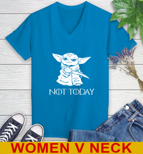Not Today Game Of Thrones Star Wars Baby Yoda Shirt 79