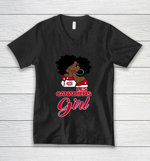 Montreal Canadiens Girl NHL V-Neck T-Shirt