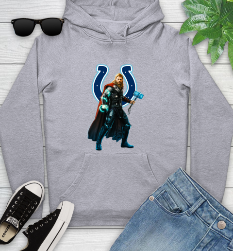 NFL Thor Avengers Endgame Football Indianapolis Colts Youth Hoodie 6