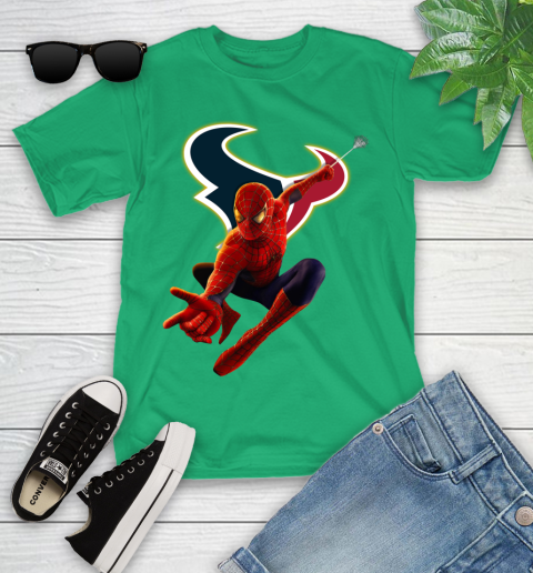 NFL Spider Man Avengers Endgame Football Houston Texans Youth T-Shirt 6