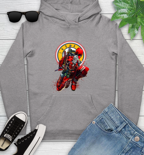 NBA Deadpool Marvel Comics Sports Basketball Indiana Pacers Youth Hoodie 6