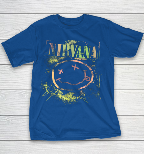 Vintage Nirvanas Smile Design Limited Youth T-Shirt 6