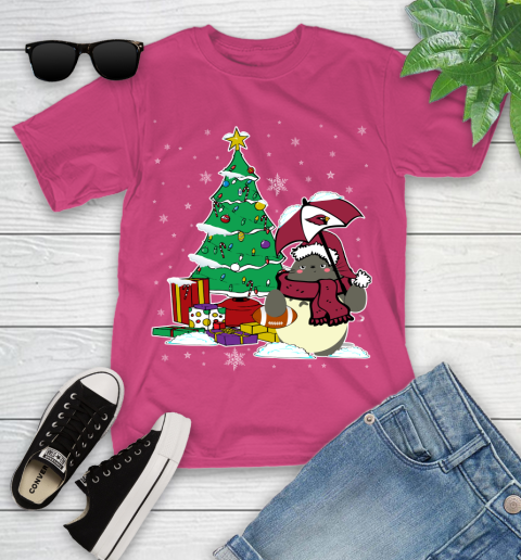 Arizona Cardinals NFL Football Cute Tonari No Totoro Christmas Sports Youth T-Shirt 11