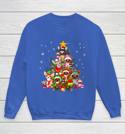 Chihuahua Christmas Tree T Shirt Xmas Gift For Chihuahua Dog T-Shirt