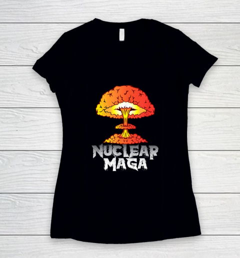 Nuclear Maga Women's V-Neck T-Shirt