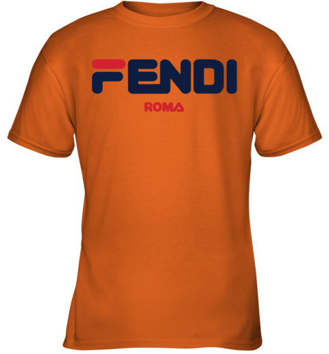 Fendi Roma Logo Man's T-Shirt Tee