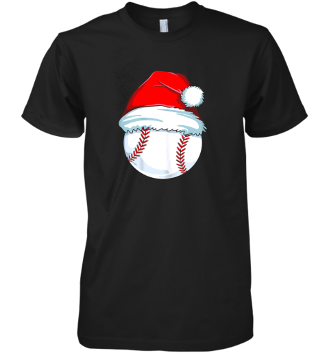 Christmas Baseball Shirt For Kids Men Ball Santa Pajama Premium Men's T-Shirt