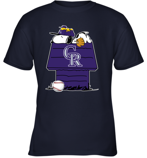 MLB Colorado Rockies Snoopy Woodstock The Peanuts Movie Baseball T Shirt -  Rookbrand