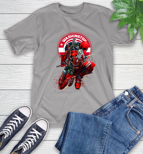 NBA Deadpool Marvel Comics Sports Basketball Washington Wizards T-Shirt 6