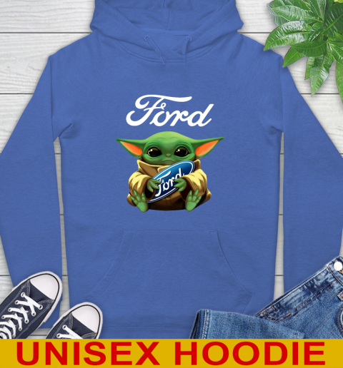 Star Wars Baby Yoda Hugs Ford Car Shirt 21
