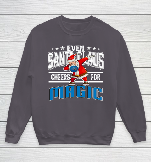 Orlando Magic Even Santa Claus Cheers For Christmas NBA Youth Sweatshirt 5