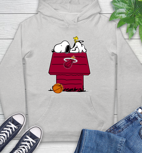 Miami Heat NBA Basketball Snoopy Woodstock The Peanuts Movie Hoodie