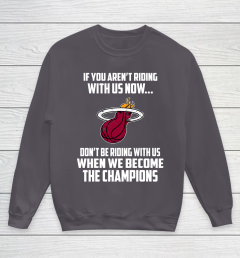 NBA Miami Heat Basketball We Become The Champions Youth Sweatshirt 5