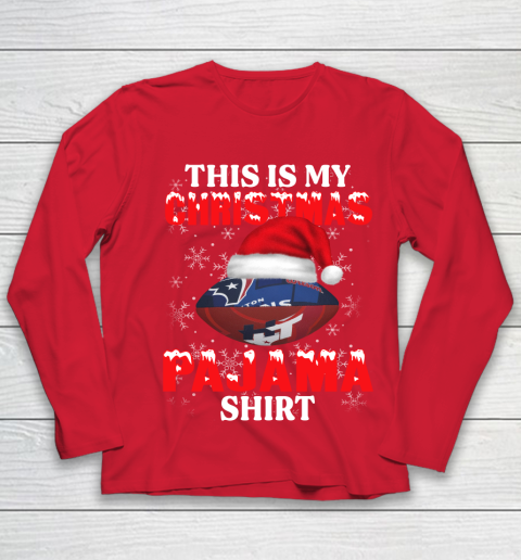Houston Texans This Is My Christmas Pajama Shirt NFL Youth Long Sleeve 8