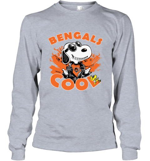 Cincinnati Bengals Snoopy Joe Cool We're Awesome Long Sleeve T-Shirt 