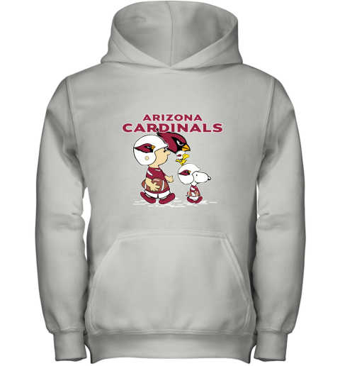 Arizona Cardinals Let's Play Football Together Snoopy NFL Youth Hoodie