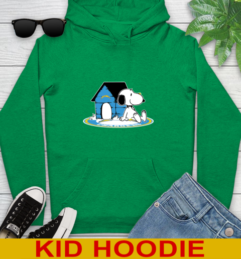 NFL Football Los Angeles Chargers Snoopy The Peanuts Movie Shirt Youth Hoodie 8