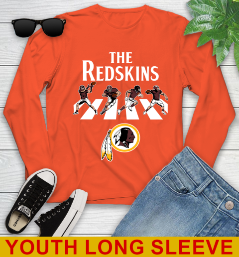 NFL Football Washington Redskins The Beatles Rock Band Shirt Youth Long Sleeve 3