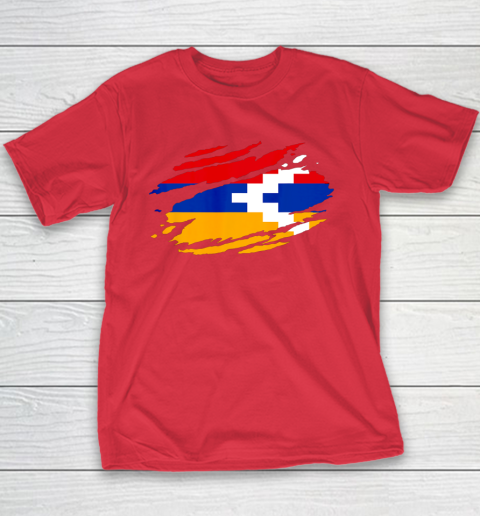 Artsakh Flag Proud Artsakh Support Artsakh Strong Armenia Youth T-Shirt 7
