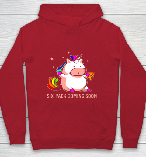 Unicorn Six Pack Funny Cute Shirt Coming Soon Fat Unicorn Youth Hoodie 7