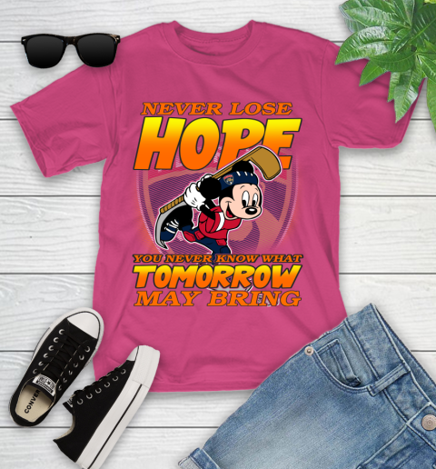 Los Angeles Kings NHL Hockey ootball Mickey Disney Never Lose Hope (2) Youth T-Shirt 11