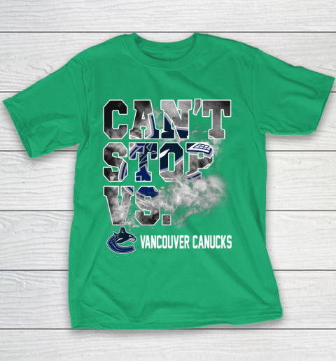 NHL Vancouver Canucks Hockey Can't Stop Vs Youth T-Shirt 3