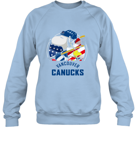 Vancouver Canucks Ice Hockey Snoopy And Woodstock NHL Sweatshirt